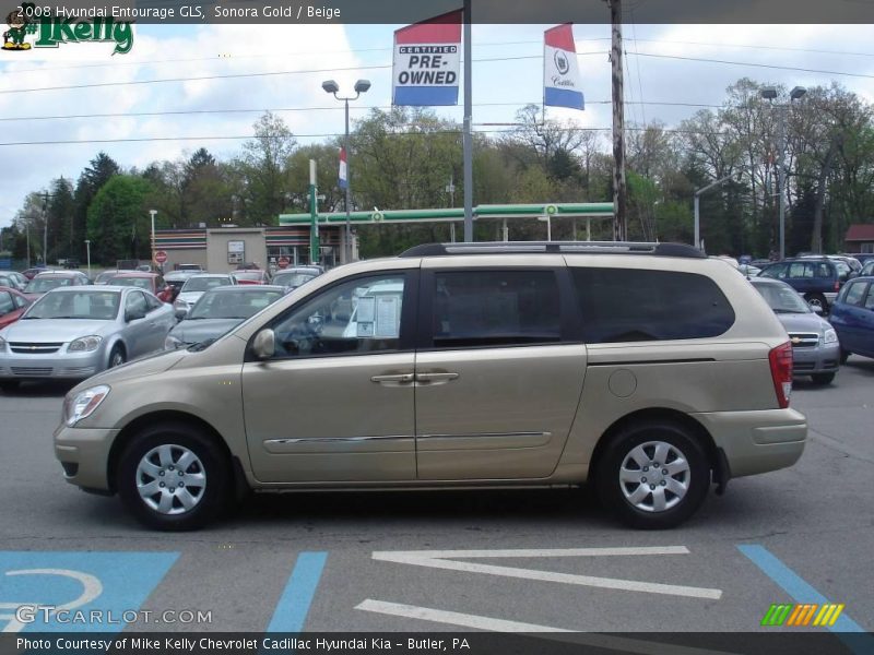 Sonora Gold / Beige 2008 Hyundai Entourage GLS