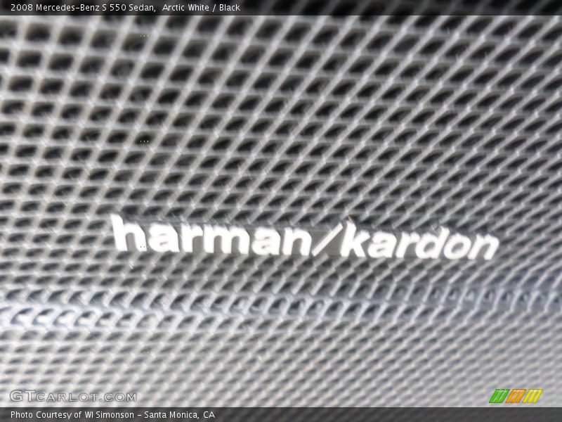 Arctic White / Black 2008 Mercedes-Benz S 550 Sedan