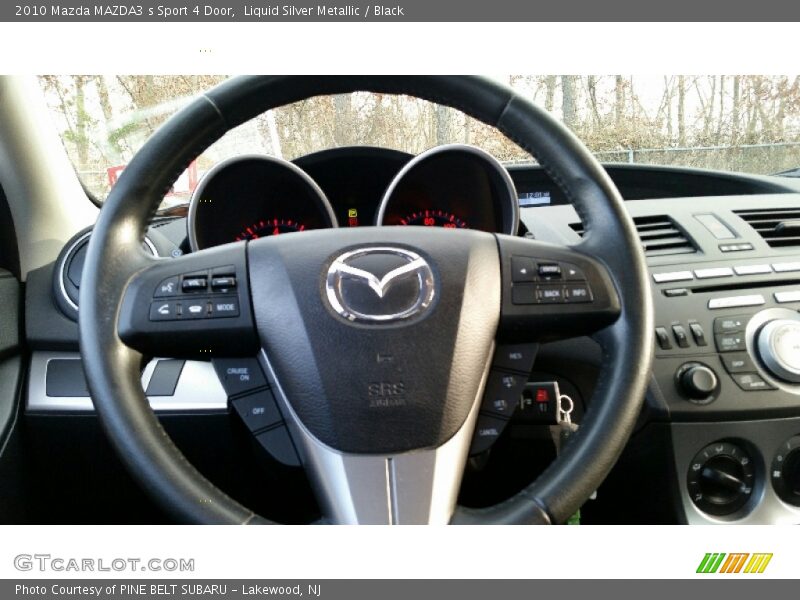 Liquid Silver Metallic / Black 2010 Mazda MAZDA3 s Sport 4 Door
