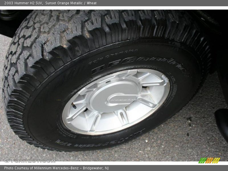 Sunset Orange Metallic / Wheat 2003 Hummer H2 SUV