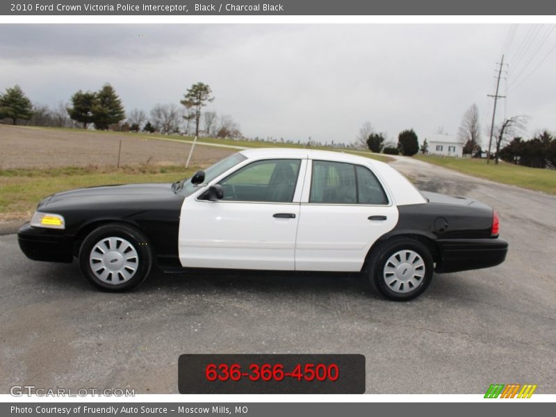 Black / Charcoal Black 2010 Ford Crown Victoria Police Interceptor