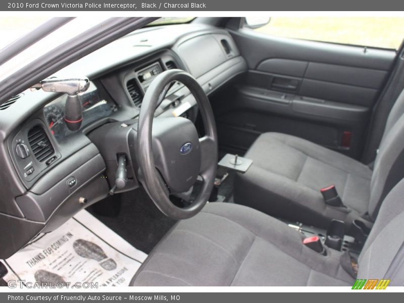 Black / Charcoal Black 2010 Ford Crown Victoria Police Interceptor