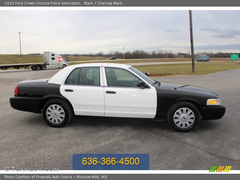 Black / Charcoal Black 2010 Ford Crown Victoria Police Interceptor