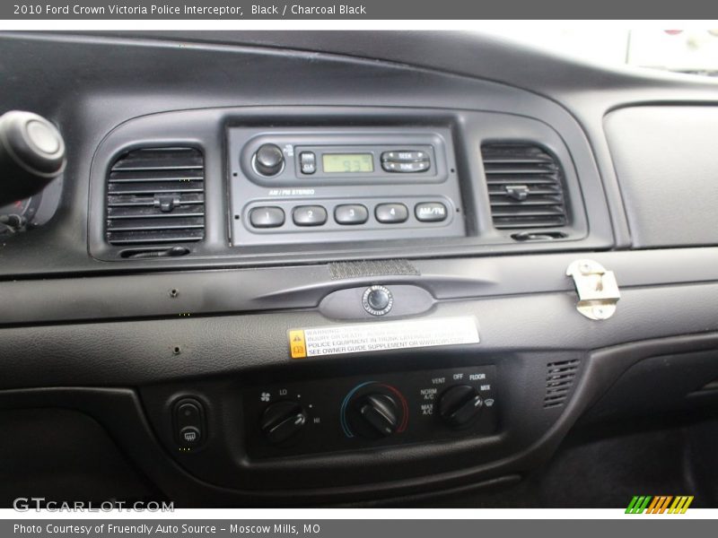 Black / Charcoal Black 2010 Ford Crown Victoria Police Interceptor