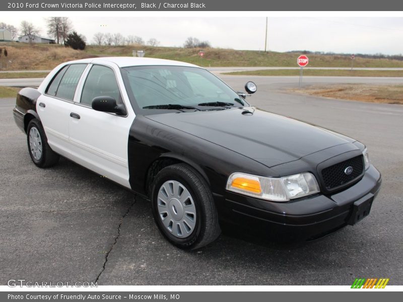 Front 3/4 View of 2010 Crown Victoria Police Interceptor