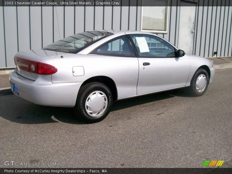 Ultra Silver Metallic / Graphite Gray 2003 Chevrolet Cavalier Coupe