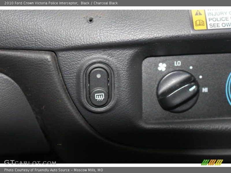 Black / Charcoal Black 2010 Ford Crown Victoria Police Interceptor