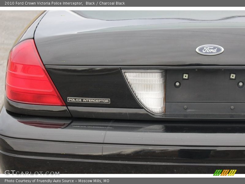 Black / Charcoal Black 2010 Ford Crown Victoria Police Interceptor