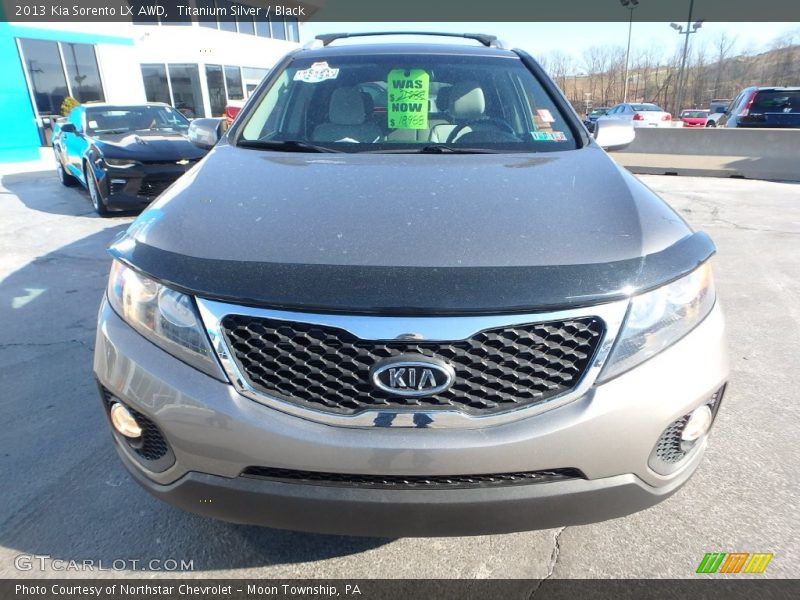 Titanium Silver / Black 2013 Kia Sorento LX AWD
