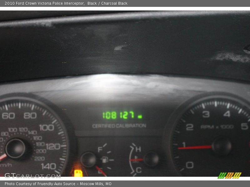 Black / Charcoal Black 2010 Ford Crown Victoria Police Interceptor