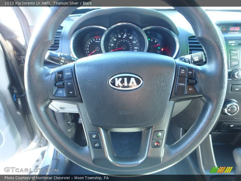 Titanium Silver / Black 2013 Kia Sorento LX AWD