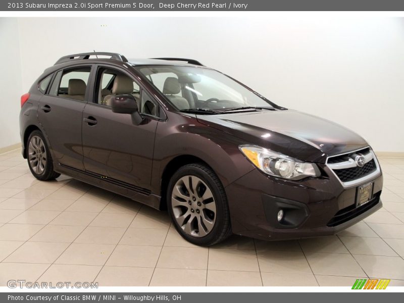 Deep Cherry Red Pearl / Ivory 2013 Subaru Impreza 2.0i Sport Premium 5 Door