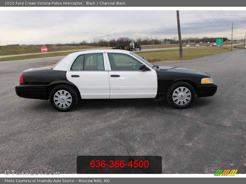 Black / Charcoal Black 2010 Ford Crown Victoria Police Interceptor