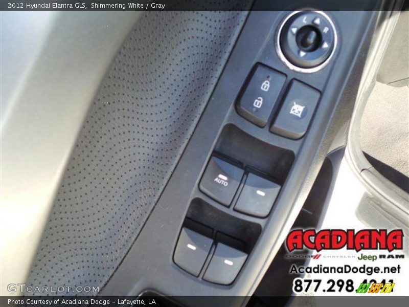 Shimmering White / Gray 2012 Hyundai Elantra GLS