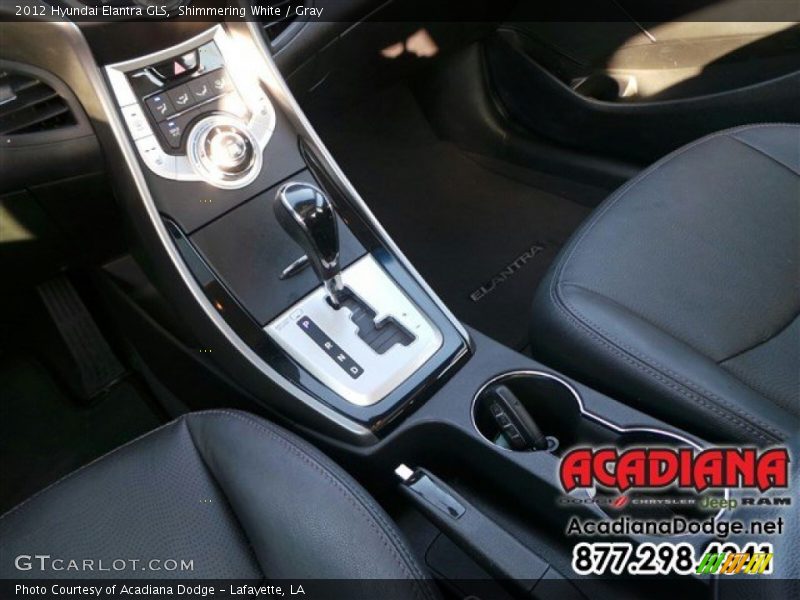 Shimmering White / Gray 2012 Hyundai Elantra GLS