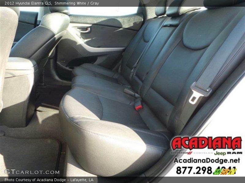 Shimmering White / Gray 2012 Hyundai Elantra GLS