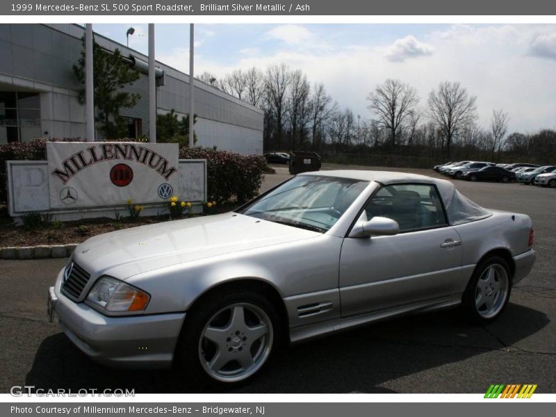 Brilliant Silver Metallic / Ash 1999 Mercedes-Benz SL 500 Sport Roadster
