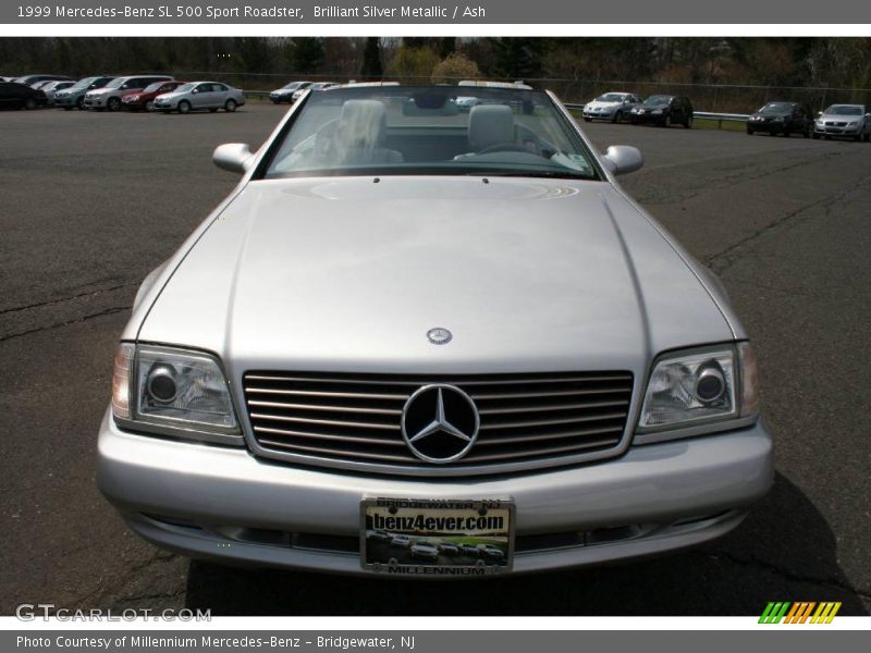 Brilliant Silver Metallic / Ash 1999 Mercedes-Benz SL 500 Sport Roadster