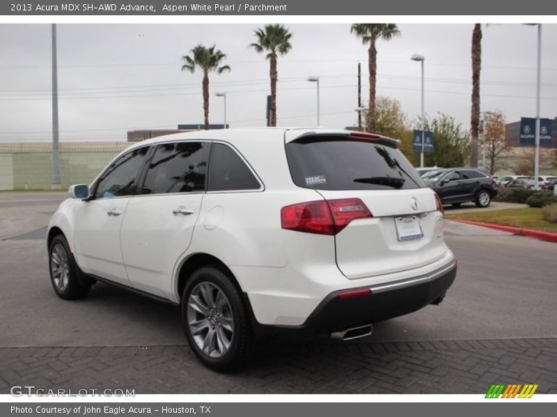 Aspen White Pearl / Parchment 2013 Acura MDX SH-AWD Advance