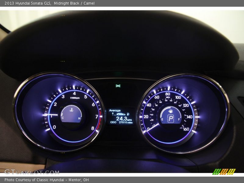 Midnight Black / Camel 2013 Hyundai Sonata GLS