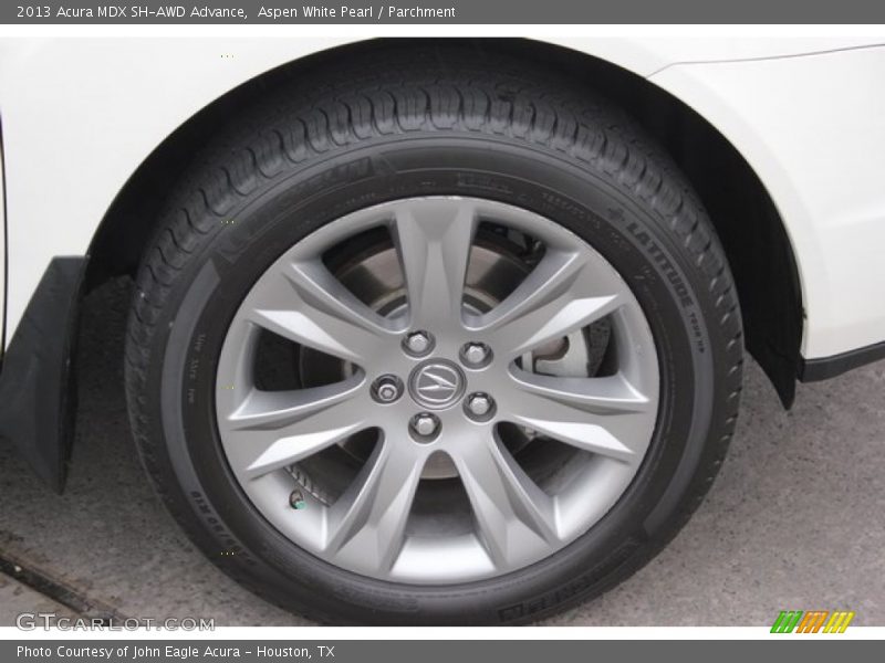 Aspen White Pearl / Parchment 2013 Acura MDX SH-AWD Advance