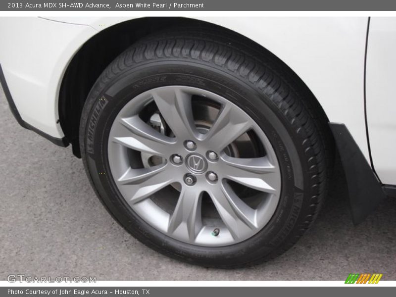 Aspen White Pearl / Parchment 2013 Acura MDX SH-AWD Advance