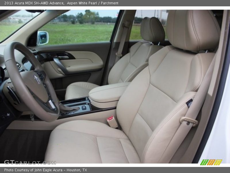 Aspen White Pearl / Parchment 2013 Acura MDX SH-AWD Advance