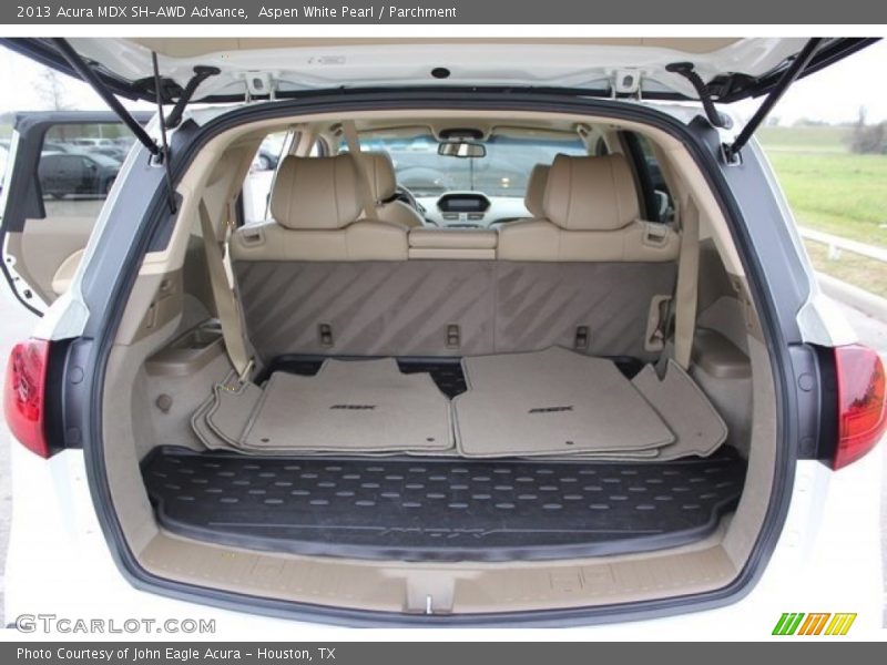 Aspen White Pearl / Parchment 2013 Acura MDX SH-AWD Advance