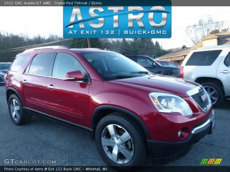 Crystal Red Tintcoat / Ebony 2012 GMC Acadia SLT AWD