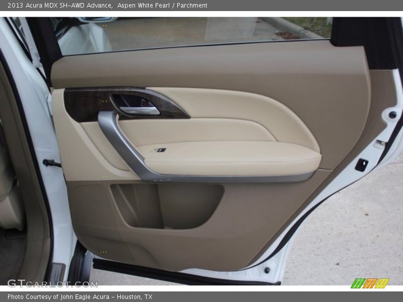 Aspen White Pearl / Parchment 2013 Acura MDX SH-AWD Advance