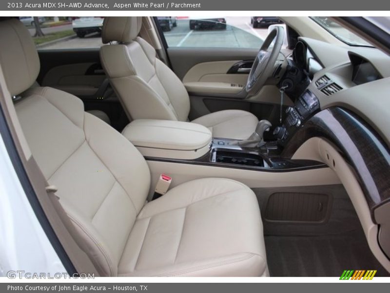 Aspen White Pearl / Parchment 2013 Acura MDX SH-AWD Advance