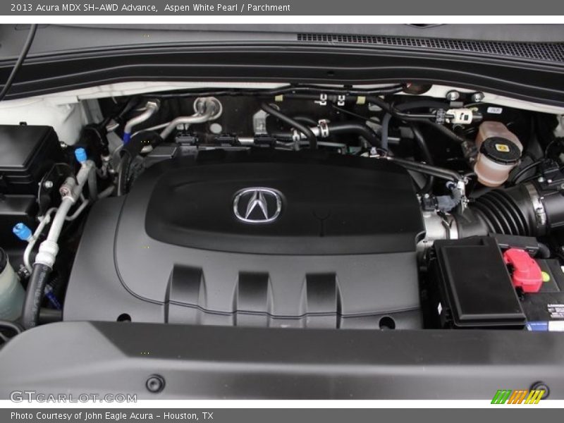 Aspen White Pearl / Parchment 2013 Acura MDX SH-AWD Advance