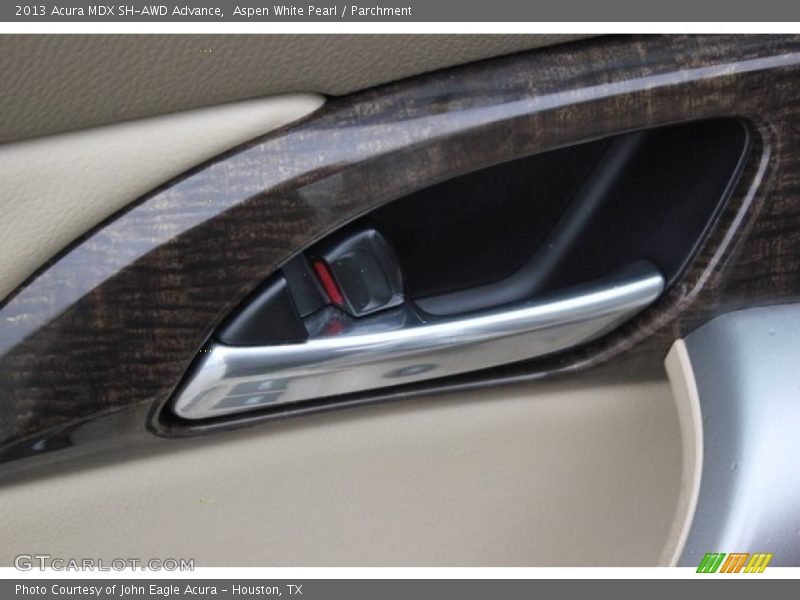 Aspen White Pearl / Parchment 2013 Acura MDX SH-AWD Advance