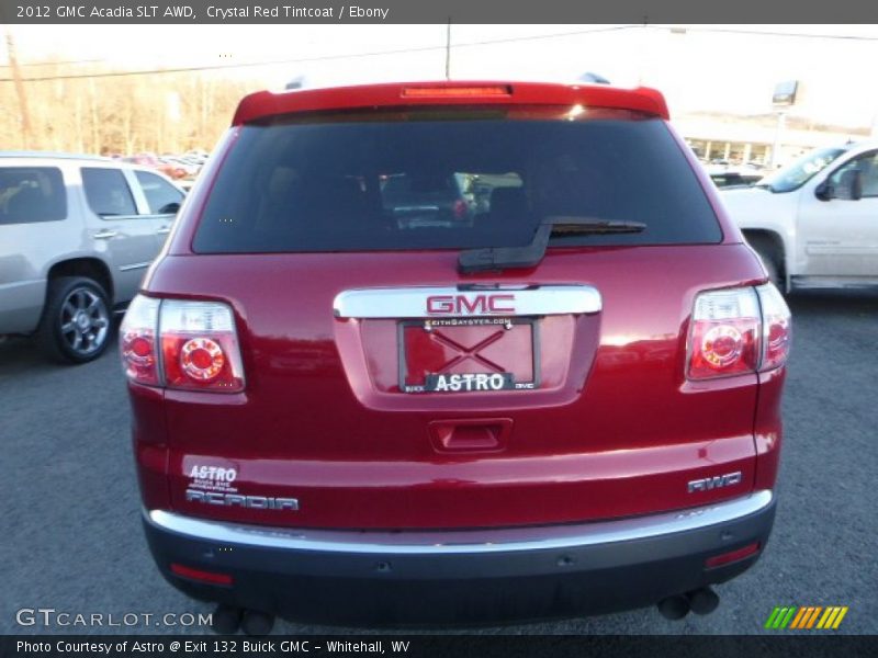 Crystal Red Tintcoat / Ebony 2012 GMC Acadia SLT AWD