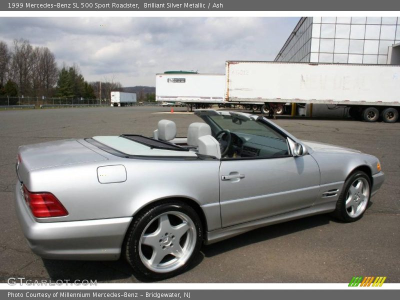 Brilliant Silver Metallic / Ash 1999 Mercedes-Benz SL 500 Sport Roadster