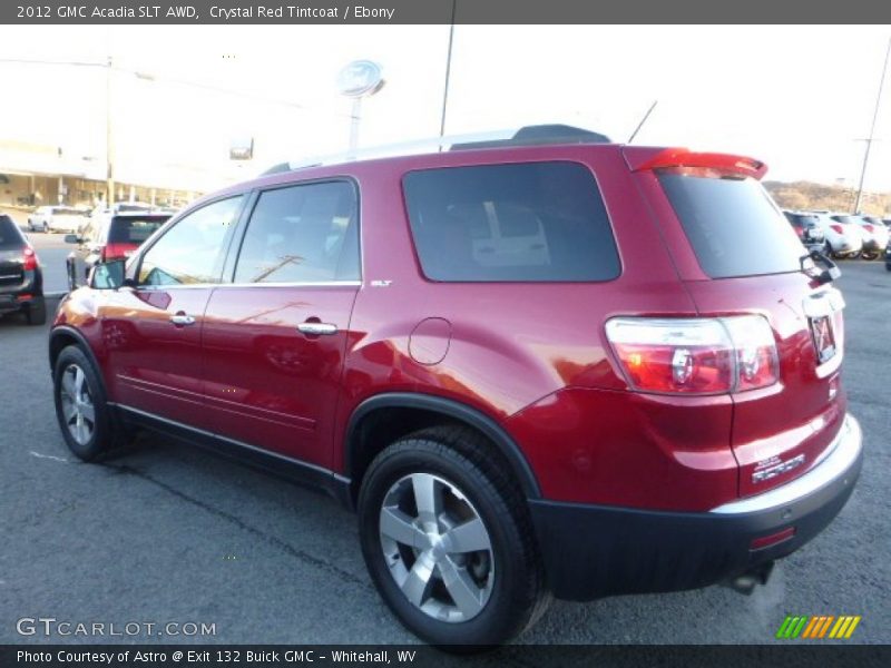 Crystal Red Tintcoat / Ebony 2012 GMC Acadia SLT AWD