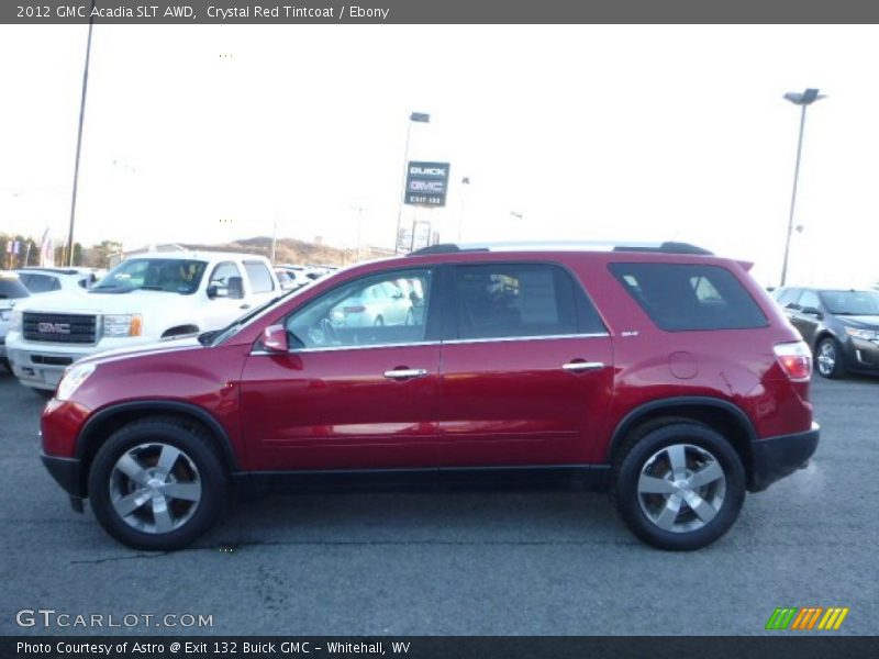 Crystal Red Tintcoat / Ebony 2012 GMC Acadia SLT AWD