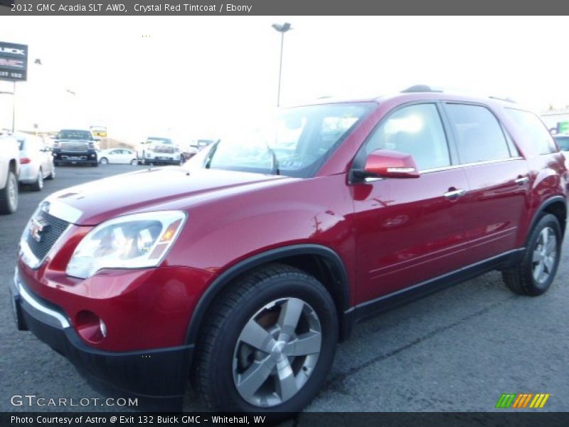 Crystal Red Tintcoat / Ebony 2012 GMC Acadia SLT AWD
