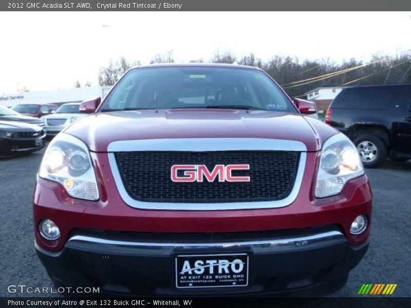 Crystal Red Tintcoat / Ebony 2012 GMC Acadia SLT AWD