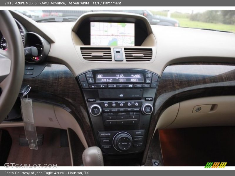 Aspen White Pearl / Parchment 2013 Acura MDX SH-AWD Advance