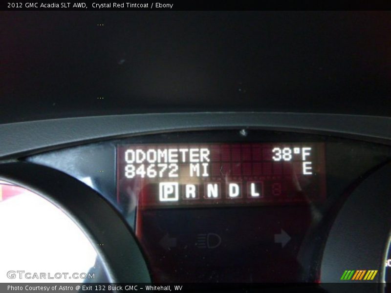 Crystal Red Tintcoat / Ebony 2012 GMC Acadia SLT AWD