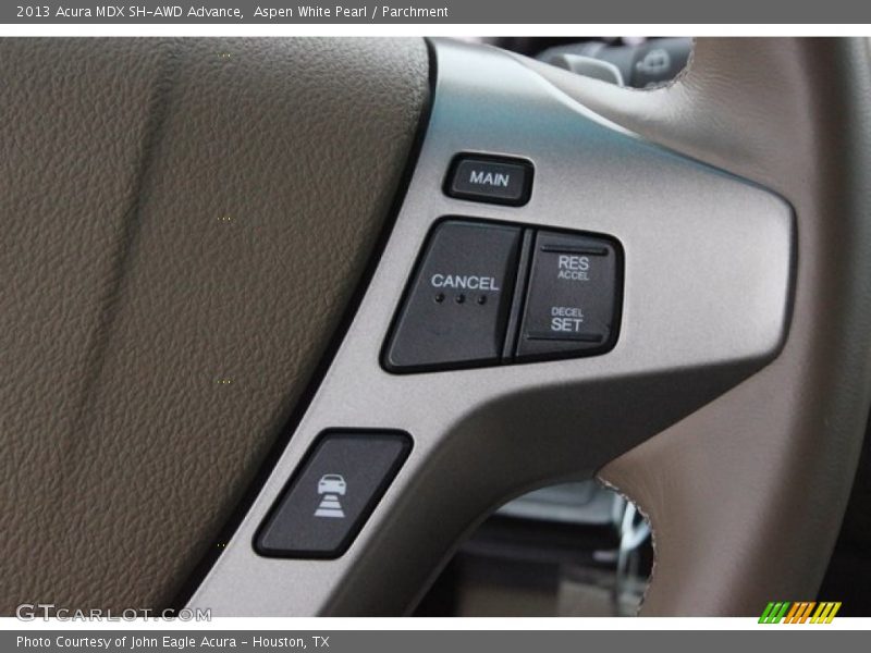 Aspen White Pearl / Parchment 2013 Acura MDX SH-AWD Advance