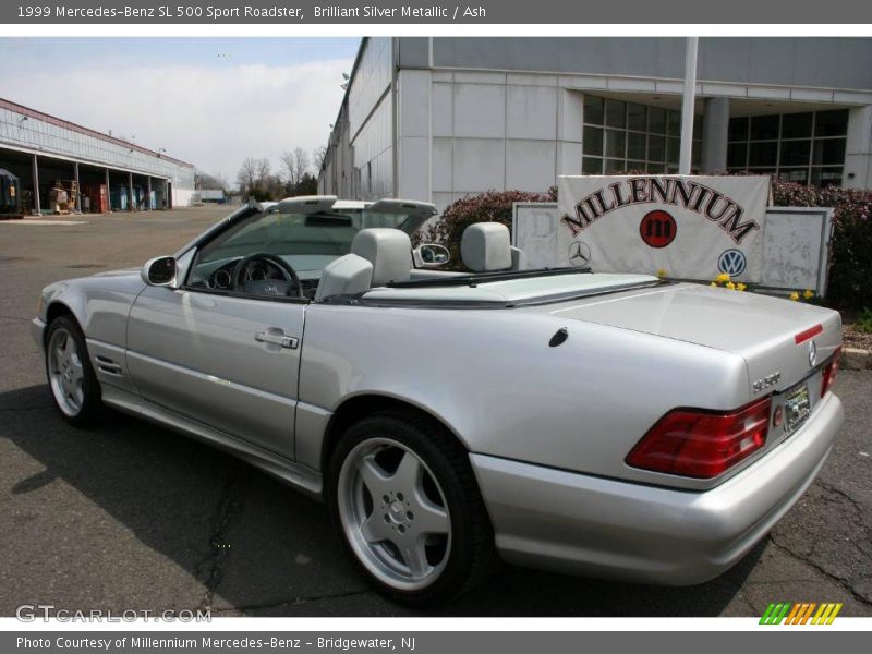 Brilliant Silver Metallic / Ash 1999 Mercedes-Benz SL 500 Sport Roadster