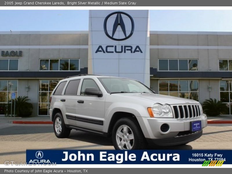 Bright Silver Metallic / Medium Slate Gray 2005 Jeep Grand Cherokee Laredo