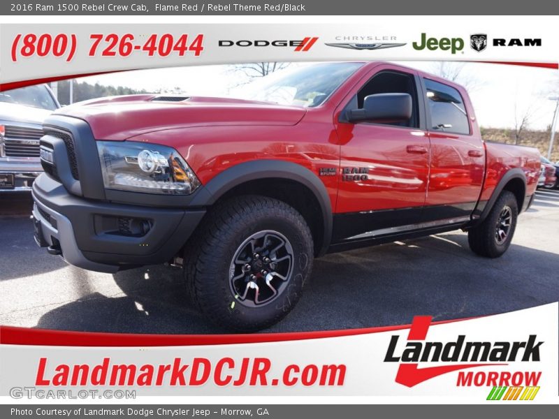 Flame Red / Rebel Theme Red/Black 2016 Ram 1500 Rebel Crew Cab