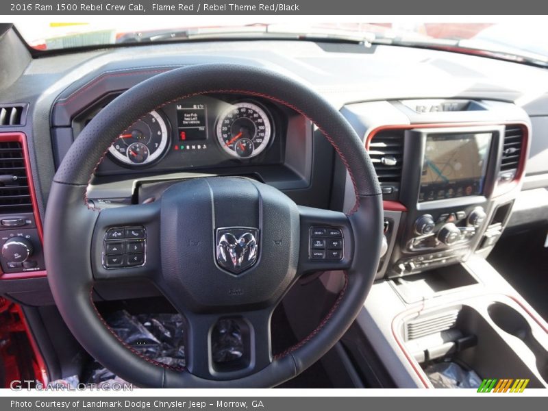 Flame Red / Rebel Theme Red/Black 2016 Ram 1500 Rebel Crew Cab