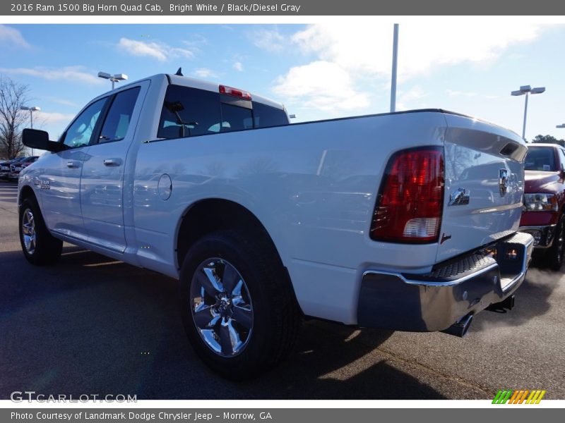 Bright White / Black/Diesel Gray 2016 Ram 1500 Big Horn Quad Cab