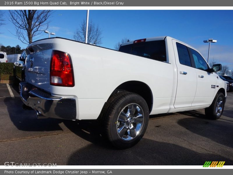 Bright White / Black/Diesel Gray 2016 Ram 1500 Big Horn Quad Cab