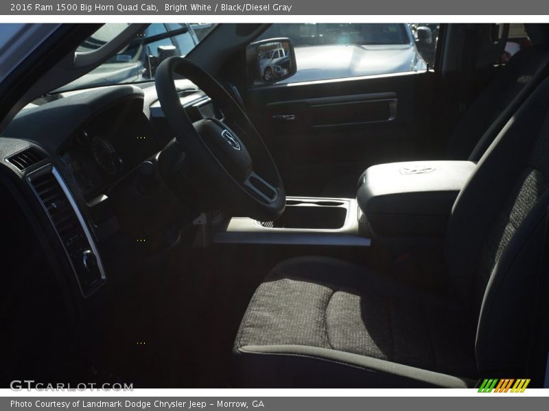 Bright White / Black/Diesel Gray 2016 Ram 1500 Big Horn Quad Cab