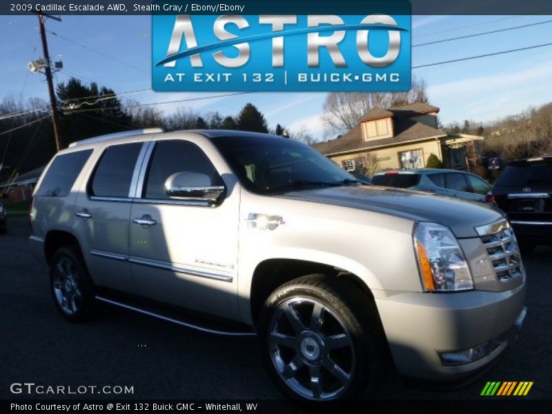 Stealth Gray / Ebony/Ebony 2009 Cadillac Escalade AWD